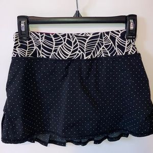 Women’s Lululemon Tennis Skirt (Black Polka Dot)